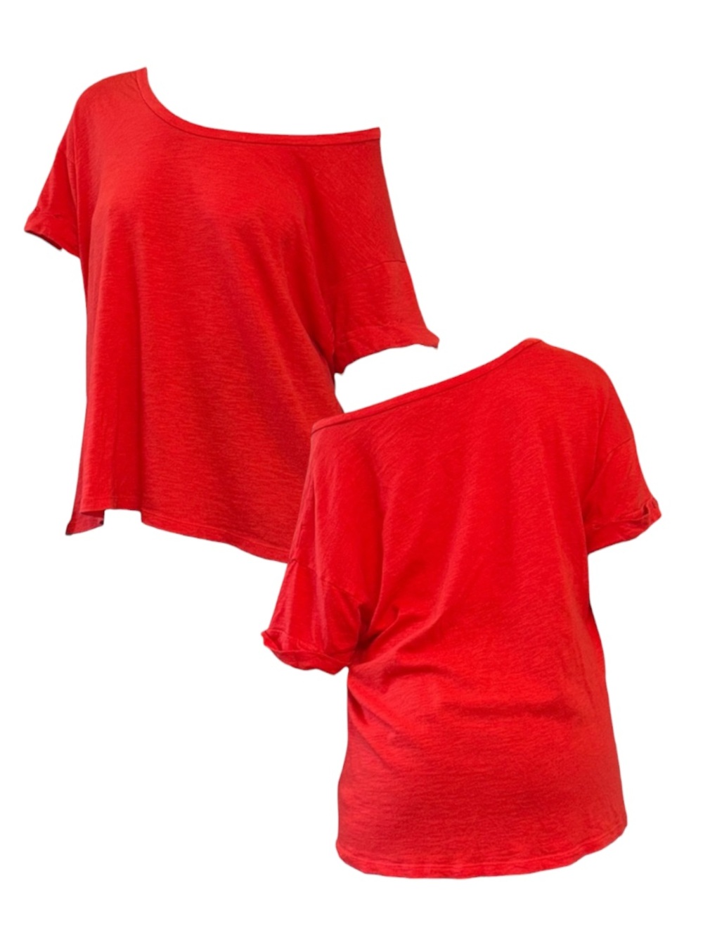 Red Off The Shoulder Top